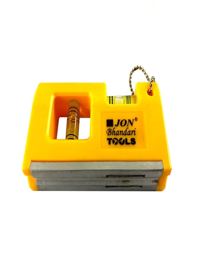 Jon Bhandari Tools 4 Inch Mini Magnetic Spirit Level with 2 Vials - Compact, High Accuracy Bubble Level for Horizontal & Vertical Measurements - Pocket Size, Durable for Woodworking DIY & Construction - Image 2